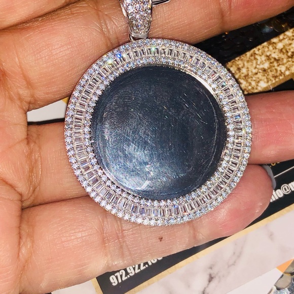 VVS clarity Swarovski Crystal memorial pendant, picture charm, memory charm, wow - Picture 5 of 7